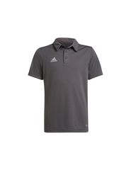 Adidas Παιδικό Καλοκαιρινό Polo Κοντομάνικο Γκρι Entrada 22 H57485