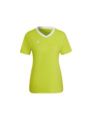 Adidas Entrada 22 Γυναικείο Αθλητικό T-shirt Fast Drying με V Λαιμόκοψη Κίτρινο HC5080