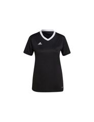 Adidas Entrada 22 Γυναικείο Αθλητικό T-shirt Fast Drying με V Λαιμόκοψη Μαύρο H57572