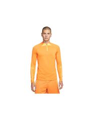 Nike Ανδρική Μπλούζα Dri-Fit με Φερμουάρ Μακρυμάνικη Πορτοκαλί DH8732-738