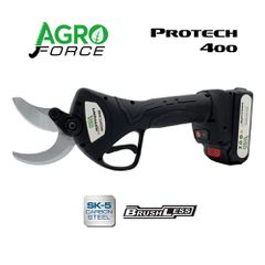 PROTECH 400 ΚΛΑΔΕΥΤΗΡΙ+2ΜΠΑΤΑΡΙΕΣ 2,6Ah 21v LITHIUM+ΔΙΠΛΟΣ ΦΟΡΤΙΣΤΗΣ AGROFORCE 08097