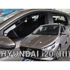 ΑΝΕΜΟΘΡΑΥΣΤΕΣ ΓΙΑ HYUNDAI i20 5D 2020+ - ΣΕΤ ΑΥΤΟΚΙΝΗΤΟΥ ΑΠΟ ΕΥΚΑΜΠΤΟ ΦΙΜΕ ΠΛΑΣΤΙΚΟ HEKO - 4 ΤΕΜ.