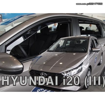 ΑΝΕΜΟΘΡΑΥΣΤΕΣ ΓΙΑ HYUNDAI i20 5D 2020+ - ΣΕΤ ΑΥΤΟΚΙΝΗΤΟΥ ΑΠΟ ΕΥΚΑΜΠΤΟ ΦΙΜΕ ΠΛΑΣΤΙΚΟ HEKO - 4 ΤΕΜ.