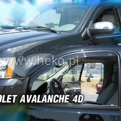 ΑΝΕΜΟΘΡΑΥΣΤΕΣ ΓΙΑ CHEVROLET AVALANCE 4D 2007-2013 ΖΕΥΓΑΡΙ ΑΠΟ ΕΥΚΑΜΠΤΟ ΦΙΜΕ ΠΛΑΣΤΙΚΟ HEKO - 2 ΤΕΜ.