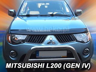 ΑΝΕΜΟΘΡΑΥΣΤΗΣ ΚΑΠΩ ΑΥΤΟΚΙΝΗΤΟΥ ΓΙΑ MITSUBISHI L200 2006-2016 ΜΠΡΟΣΤΙΝΟΣ ΑΠΟ ΕΥΚΑΜΠΤΟ ΦΙΜΕ ΠΛΑΣΤΙΚΟ HEKO - 1 ΤΕΜ.