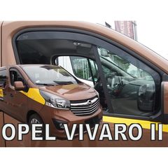 ΑΝΕΜΟΘΡΑΥΣΤΕΣ ΓΙΑ OPEL VIVARO II 2014+ / RENAULT TRAFIC III 2014+ / NISSAN NV300 2018+ ΖΕΥΓΑΡΙ ΑΥΤΟΚΙΝΗΤΟΥ ΑΠΟ ΕΥΚΑΜΠΤΟ ΦΙΜΕ ΠΛΑΣΤΙΚΟ HEKO - 2 ΤΕΜ.