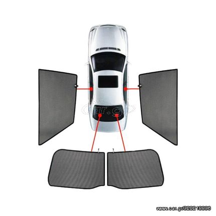 ΚΟΥΡΤΙΝΑΚΙΑ ΜΑΡΚΕ CAR SHADES ΓΙΑ ALFA ROMEO MITO 3D 2009+ - 4 ΤΕΜ.