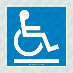 ΑΜΕΑ / Handicap Sign 14X14 AYT/TO INFOSIGN / 17869