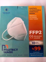 PROTECT MASK FFP2 EN:149:2001+Α1:2010 σε ΓΑΛΑΖΙΟ 10τμχ