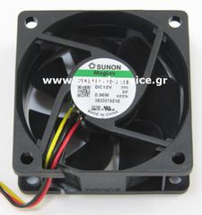 ΑΝΕΜΙΣΤΗΡΑΣ 12V DC 60x60x25mm 3-C 0.08A 0.96W 40m3/h 27dBA SUNON