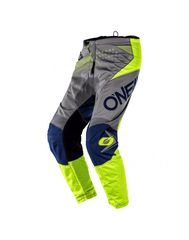 Oneal Element Factor MX Παντελόνι Grey/Blue/Neon Yellow