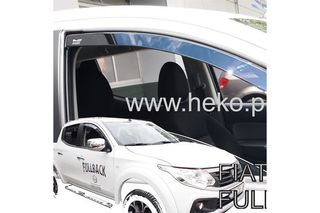 ΑΝΕΜΟΘΡΑΥΣΤΕΣ ΓΙΑ FIAT FULLBACK 4D 2016-2021 ΖΕΥΓΑΡΙ ΑΠΟ ΕΥΚΑΜΠΤΟ ΦΙΜΕ ΠΛΑΣΤΙΚΟ HEKO - 2 ΤΕΜ.