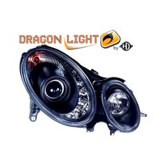 ΦΑΝΑΡΙΑ ΓΙΑ MERCEDES E-KLAS W211 02-06 DRAGONLIGHT+LED BLACK