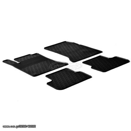 ΜΑΡΚΕ ΠΑΤΑΚΙΑ ΣΕ ΣΚΑΦΗ ΛΑΣΤΙΧΟ ΓΙΑ MERCEDES CLA C117 4D 02/2013-2019 / MERCEDES A CLASS W176 10/2012-2018 / B CLASS W246 10/2011-2019 SUMISURA ΣΕ ΜΑΥΡΟ ΧΡΩΜΑ ME ΚΟΥΜΠΩΜΑΤΑ LAMPA - 4 ΤΕΜ.