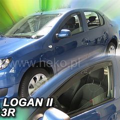 ΑΝΕΜΟΘΡΑΥΣΤΕΣ ΓΙΑ DACIA LOGAN 2 / SANDERO 2 / STEPWAY 4D 2013-2017 ΖΕΥΓΑΡΙ ΑΠΟ ΕΥΚΑΜΠΤΟ ΦΙΜΕ ΠΛΑΣΤΙΚΟ HEKO - 2 ΤΕΜ.