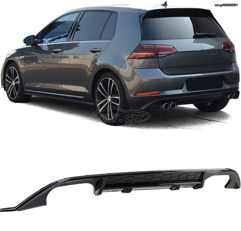 ΠΙΣΩ ΣΠΟΙΛΕΡ diffuser VW Golf 7.5 R facelift Design 2013 up