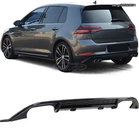 ΠΙΣΩ ΣΠΟΙΛΕΡ diffuser VW Golf 7.5 R facelift Design 2013 up