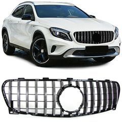 Κεντρική Μάσκα -  Γρίλιες γκριλ Σετ Sport grille εμπρός μάσκα μπροστινή σχάρα    μαύρο χρώμιο για Mercedes GLA X156 από 17