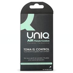 UNIQ AIR FEMALE CONDOM 3UNITS - ΓΥΝΑΙΚΕΙΑ ΠΡΟΦΥΛΑΚΤΙΚΑ