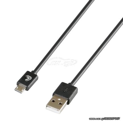 ΚΑΛΩΔΙΟ ΦΟΡΤΙΣΗΣ ΚΑΙ ΣΥΓΧΡΟΝΙΣΜΟΥ 100 cm MICRO USB ESSENTIALS LINE (ΜΑΥΡΟ)