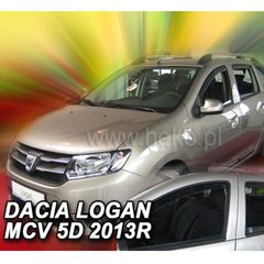 ΑΝΕΜΟΘΡΑΥΣΤΕΣ ΓΙΑ DACIA LOGAN MCV II 5D 2013+ ΣΕΤ ΑΥΤΟΚΙΝΗΤΟΥ ΑΠΟ ΕΥΚΑΜΠΤΟ ΦΙΜΕ ΠΛΑΣΤΙΚΟ HEKO - 4 ΤΕΜ.