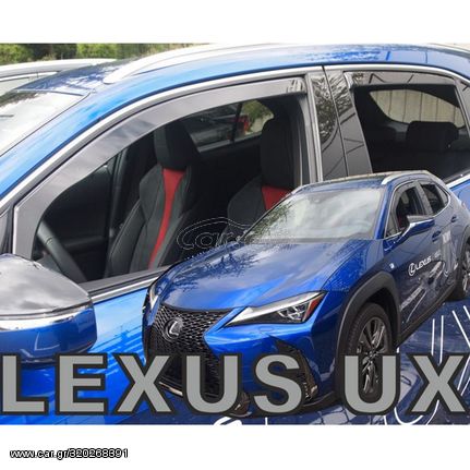 ΑΝΕΜΟΘΡΑΥΣΤΕΣ ΓΙΑ LEXUS UX 5D 2019+ ΣΕΤ ΑΥΤΟΚΙΝΗΤΟΥ ΑΠΟ ΕΥΚΑΜΠΤΟ ΦΙΜΕ ΠΛΑΣΤΙΚΟ HEKO - 4 ΤΕΜ.