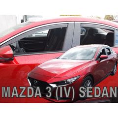 ΑΝΕΜΟΘΡΑΥΣΤΕΣ ΓΙΑ MAZDA 3 4D 2019+ ΣΕΤ ΑΥΤΟΚΙΝΗΤΟΥ ΑΠΟ ΕΥΚΑΜΠΤΟ ΦΙΜΕ ΠΛΑΣΤΙΚΟ HEKO - 4 ΤΕΜ.