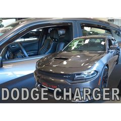 ΑΝΕΜΟΘΡΑΥΣΤΕΣ ΓΙΑ DODGE CHARGER 5D 2011+ ΣΕΤ ΑΥΤΟΚΙΝΗΤΟΥ ΑΠΟ ΕΥΚΑΜΠΤΟ ΦΙΜΕ ΠΛΑΣΤΙΚΟ HEKO - 4 ΤΕΜ.