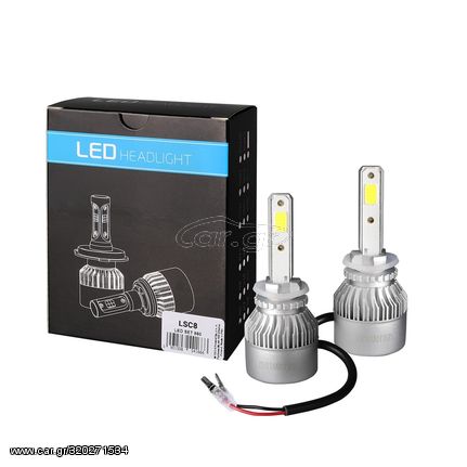 H27 880 LED SET C6 9-32V 6.500K 10.000lm 4 X 10W ΛΑΜΠΑ ΜΕ COB EPISTAR 1021 LED ΚΑΙ ΑΝΕΜΙΣΤΗΡΑΚΙ M-TECH - 2 ΤΕΜ.