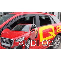 ΑΝΕΜΟΘΡΑΥΣΤΕΣ ΓΙΑ AUDI Q2 5D 2016+ ΣΕΤ ΑΥΤΟΚΙΝΗΤΟΥ ΑΠΟ ΕΥΚΑΜΠΤΟ ΦΙΜΕ ΠΛΑΣΤΙΚΟ HEKO - 4 ΤΕΜ.