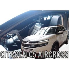 ΑΝΕΜΟΘΡΑΥΣΤΕΣ ΓΙΑ CITROEN C5 AIRCROSS 5D 2019-2021 ΖΕΥΓΑΡΙ ΑΠΟ ΕΥΚΑΜΠΤΟ ΦΙΜΕ ΠΛΑΣΤΙΚΟ HEKO - 2 ΤΕΜ.