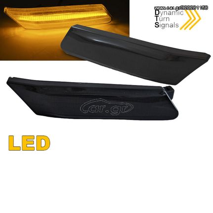 Πλαϊνά Φλας Φτερού Για Porsche 911 997 04-09 / Boxster 987 05-08 / Cayman 987C 05-08 Led Dynamic Φιμέ 2 Τεμάχια