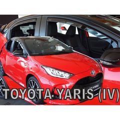 ΑΝΕΜΟΘΡΑΥΣΤΕΣ ΓΙΑ TOYOTA YARIS 5D 2019+ / MAZDA 2 HYBRID 5D 2022+ (ΥΒΡΙΔΙΚΟ) ΣΕΤ ΑΥΤΟΚΙΝΗΤΟΥ ΑΠΟ ΕΥΚΑΜΠΤΟ ΦΙΜΕ ΠΛΑΣΤΙΚΟ HEKO - 4 ΤΕΜ.