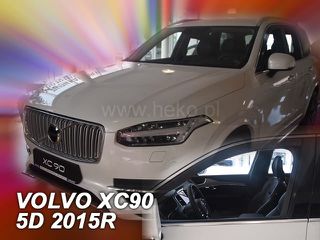 ΑΝΕΜΟΘΡΑΥΣΤΕΣ ΓΙΑ VOLVO XC90 5D 2015+ ΖΕΥΓΑΡΙ ΑΥΤΟΚΙΝΗΤΟΥ ΑΠΟ ΕΥΚΑΜΠΤΟ ΦΙΜΕ ΠΛΑΣΤΙΚΟ HEKO - 2 ΤΕΜ.