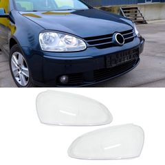 Headlights Lens Glasses VW Golf 5 V (2003-2009) Clear