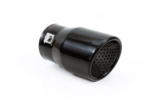 Amio - Άκρο Εξάτμισης Μαύρο Ματ 130x76mm για Απολήξεις Φ43 έως 62mm από Ανοξείδωτο Χάλυβα για Βελτίωση Εμφάνισης και Ήχου Αυτοκινήτου - 1 τεμ. (01317/AM)