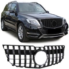 Κεντρική Μάσκα -  Γρίλιες γκριλ Σετ Sport grille εμπρός μάσκα μπροστινή σχάρα   μαύρο γυαλιστερό για Mercedes GLK X204 08-12