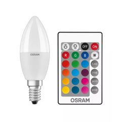 Ledvance By Osram RGB+2700K Λαμπτήρας LED 4,9W E14 Με Ασύρματο Χειριστήριο - Εναλλαγή χρωμάτων