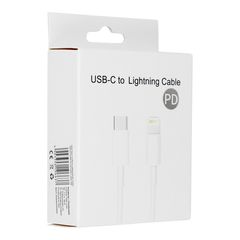 Cable Type C to iPhone Lightning 8-pin  Power Delivery PD20W 3A C291 white 1 meter BOX