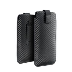 Forcell POCKET Carbon Case - Size 06 - for NOKIA C5 / E51 / E52 / 515 SAMSUNG S5610