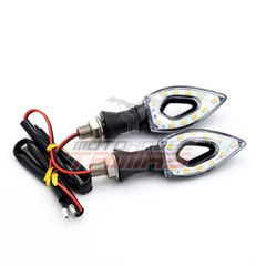 Φλας σετ Mini Sequential Led μαύρο ασπρό Shark-thumb-1