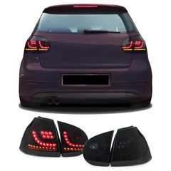 Dynamic LED Σετ Φανάρια Πίσω 2 X  Πίσω Φανάρια -  LED ζεύγος Πίσω φώτα Dynamic LED Lightbar μαύρο για VW Golf 5 03-08