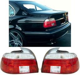 Σετ Φανάρια Πίσω 2 X  Πίσω Φανάρια - ζεύγος Πίσω φώτα κόκκινο λευκό κρύσταλλο για BMW 5-σειρά E39 sedan 95-00