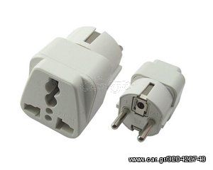 POWERTECH adapter German type σε universal PT-349, CCA