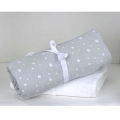 Baby Oliver Βρεφική Πάνα Αγκαλιάς 80X80   Μουσελίνα  Muslin Grey Design 370 46-6748/370