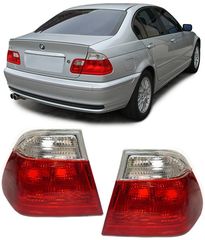Σετ Φανάρια Πίσω 2 X  Πίσω Φανάρια - LED ζεύγος Πίσω φώτα LED  κόκκινο λευκό για BMW 3ER E46 sedan 98-01