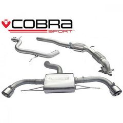 Εξάτμιση από turbo και πίσω της Cobra Sport για Audi TT MK2 1.8 / 2.0 TFSi 2011-2014 2WD με Σπορ Καταλύτη (AU37A)