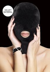 Velvet Velcro Mask with Mouth Opening