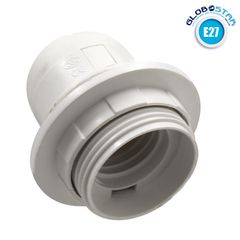 ΣΕΤ Ντουί E27 με Ροδέλα Πλαστικό Λευκό DIY GloboStar 78960