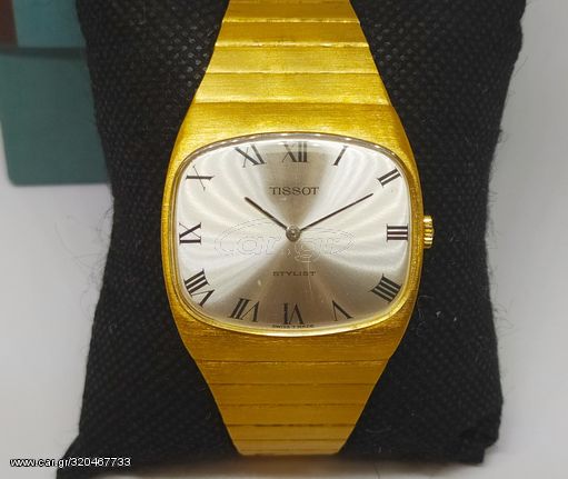 TISSOT STYLIST ΚΟΥΡΔΙΣΤΟ 10 ΜΙΚΡΟΝ ΝΤΟΥΜΠΛΑΡΙΣΜΑ ΧΡΥΣΟΥ ΤΙΜΗ 550 ΕΥΡΩ